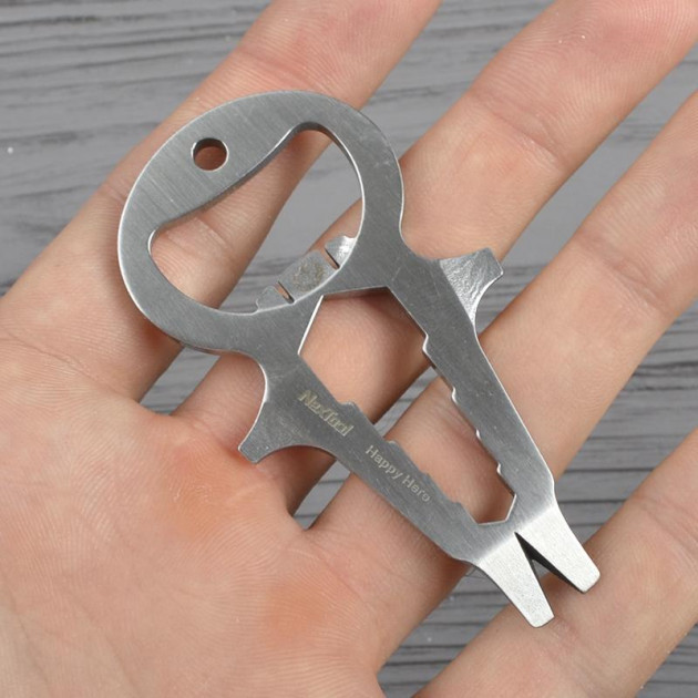 Мультитул NexTool KT5007B Happy Hero (74мм 4 функції) з карабіном 