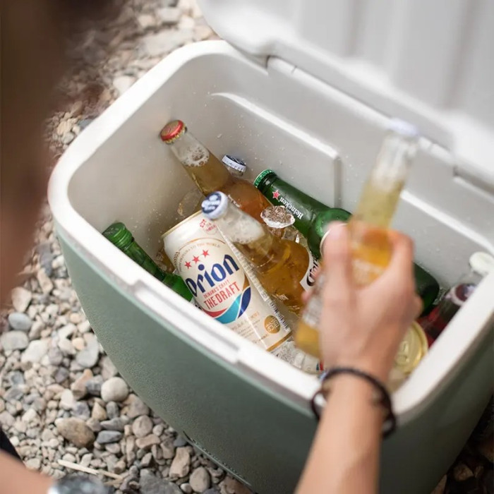 Туристичний холодильник на колесах Naturehike NH20SJ021, зелений, 28 л, поліпропілен 