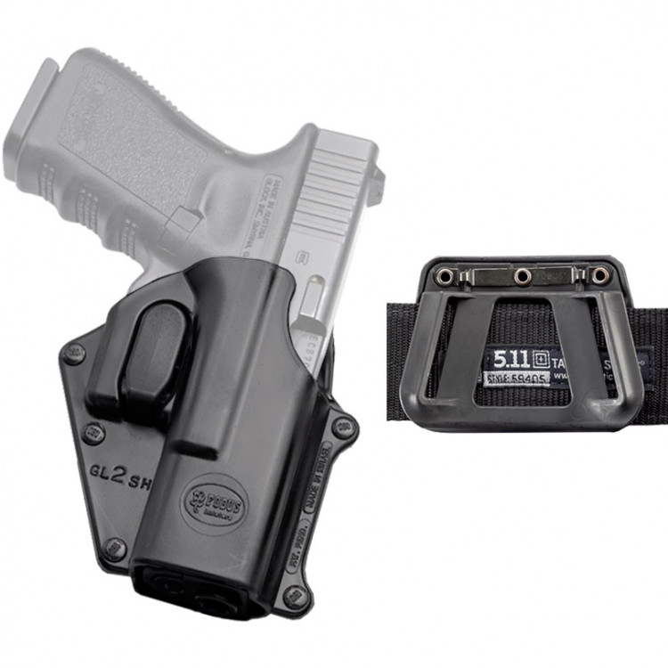 Кобура Fobus Для Glock 17/19 з кріпленням на ремінь замок на скобі (GL-2 SH BH) 