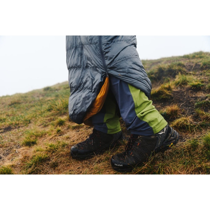 Спальник пуховий Turbat NOX 250 grey/cheddar orange - 195 см - сірий/помаранчевий 