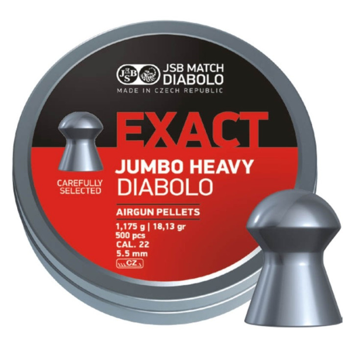 Кулі пневматичні JSB Diabolo Exact Jumbo Heavy 5,52 мм (250 шт) (546287-250) 