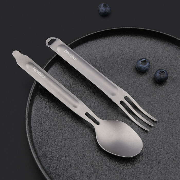 Набір ложка-вилка Nextool Outdoor Spoon Fork KT5525 Titan 