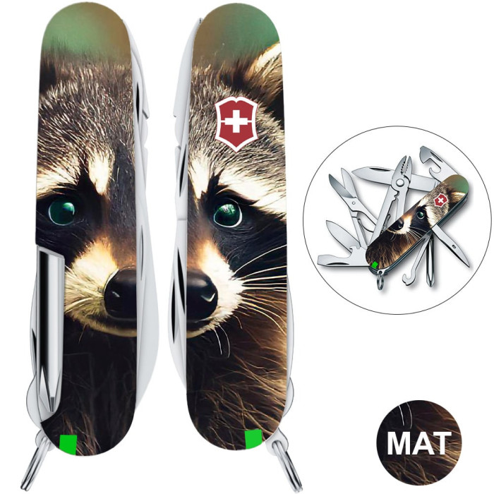 Складаний ніж Victorinox DELUXE TINKER ANIMAL Єнот 