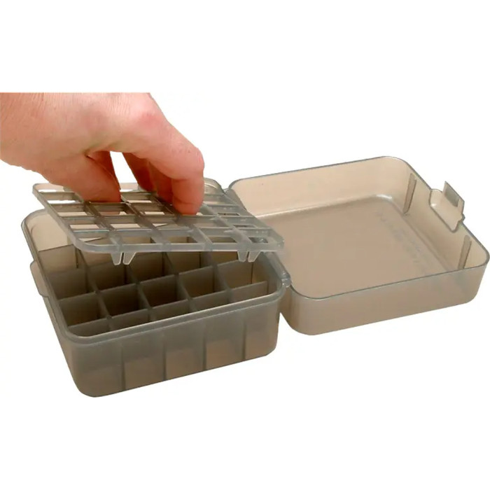 Кейс MTM унів. д/патр 12к.,16к.,20к. на 25 шт. димчастий 