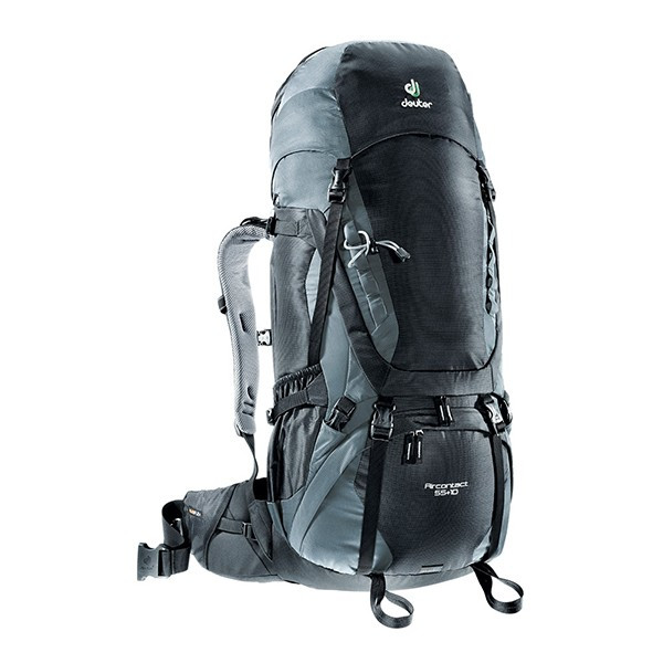 Рюкзак Deuter Aircontact, 55 + 10 л, black-titan 