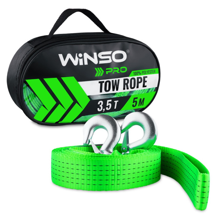 Трос буксирувальний стрічковий Winso PRO, 3,5т 5м (130350) 