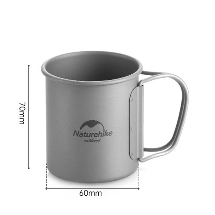 Кружка титанова з ручкою 200 мл Naturehike NH20CJ005 