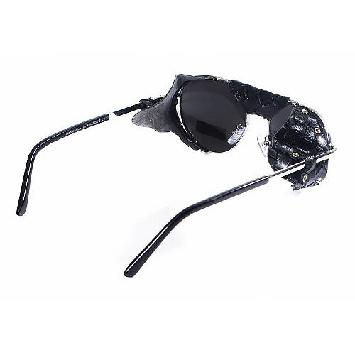 Окуляри Global Vision Aviator-5 (silver mirror) дзеркальні чорні 