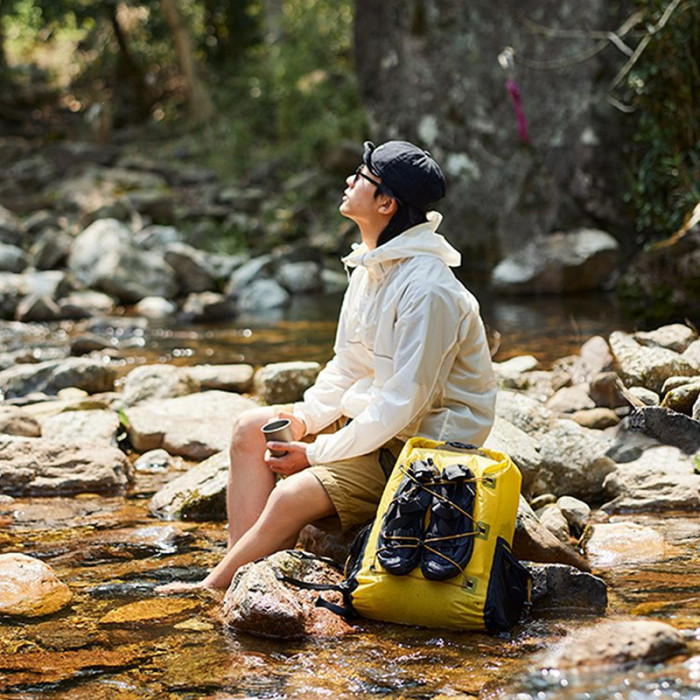 Рюкзак водонепроникний Naturehike CNH22BB003, 25 л, жовтий 