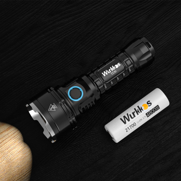 Ліхтар Wurkkos TS30 USB C Rechargeable, чорний 