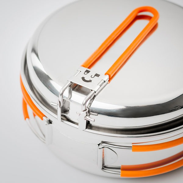 Набір посуду GSI Outdoors Glacier Stainless 1 Person Mess Kit 