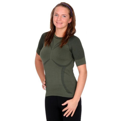 Футболка жіноча Lasting Alba, зелена, L-XL