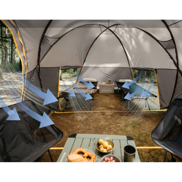 Намет шестимісний Naturehike, KOTA 6, CNK2450WS031, 75D, світло-коричневий 