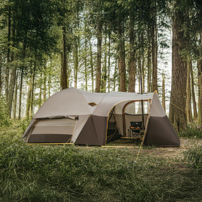 Намет шестимісний Naturehike, KOTA 6, CNK2450WS031, 75D, світло-коричневий 