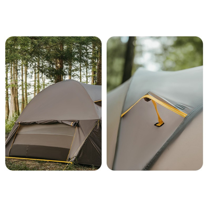 Намет шестимісний Naturehike, KOTA 6, CNK2450WS031, 75D, світло-коричневий 
