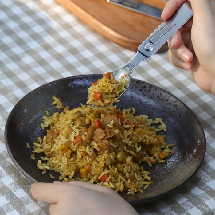 Набір столових приладів Roxon C2 2 in1 (ложка, виделка), нержавіюча сталь 