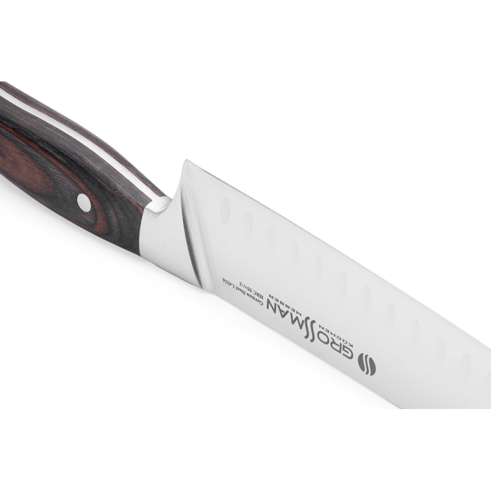 Кухонний ніж Сантоку Grossman 369 WD - WORMWOOD 