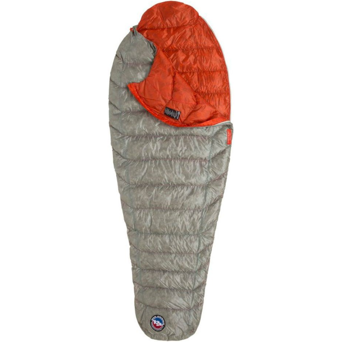 Спальник Big Agnes Pluton UL 40 (850 DownTek) Regular gray/pumpkin - Left Zip 