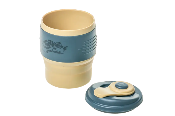 Кружка складана TRAMP силіконова з кришкою 350мл UTRC-082, Пісочний 