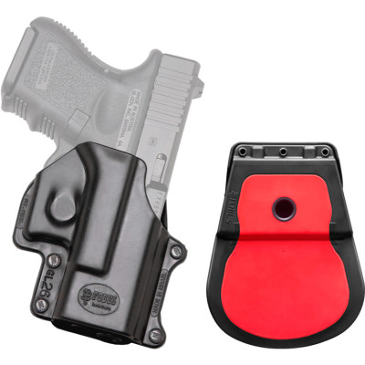 Кобура Fobus Для Glock 26/27/28/33 з поясним фіксатором black (GL-26)