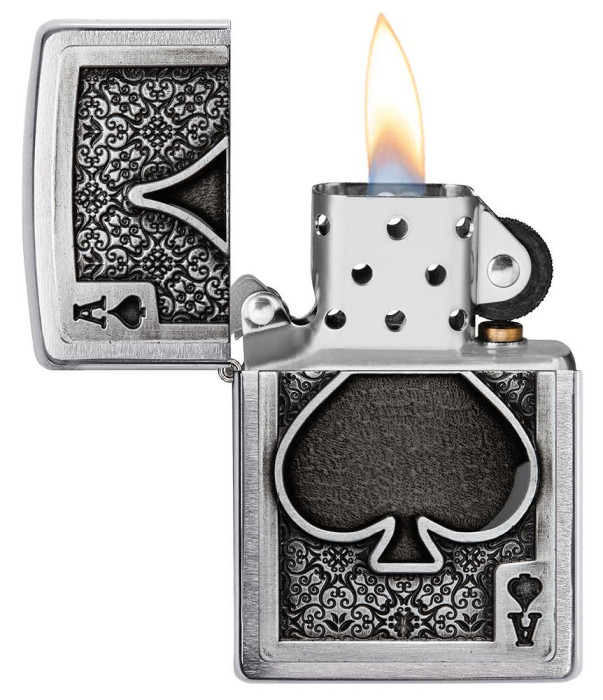 Запальничка Zippo 200 Ace Of Spades Emblem (49637) 