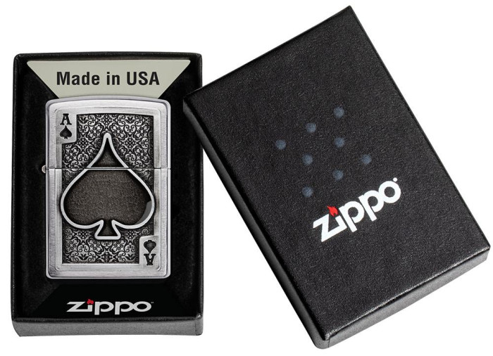 Запальничка Zippo 200 Ace Of Spades Emblem (49637) 