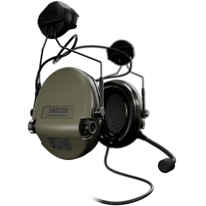Активні навушники Sordin Supreme MIL CC з ARC Rail. Green 