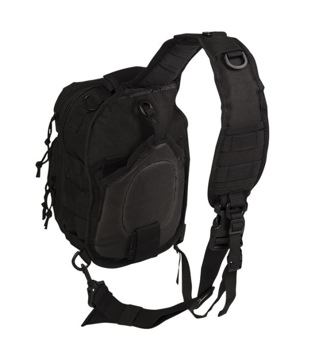 Сумка плечевая Mil-Tec One Strap Assault Pack Small Black 10L Original 