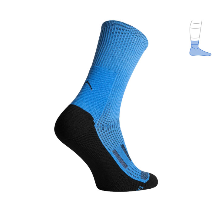 Компресійні шкарпетки захисні демісезонні Protector MidDry+ чорно-сині S 36-39 