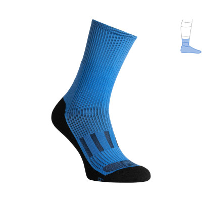 Компресійні шкарпетки захисні демісезонні Protector MidDry+ чорно-сині S 36-39