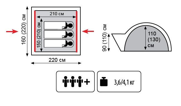 Намет Tramp Wonder 3 TLT-006.06 