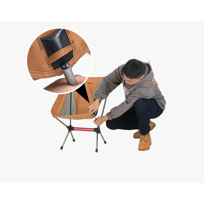 Стілець складаний ультралегкий Naturehike Stellaluna L01 CNK2350JJ017, помаранчевий 
