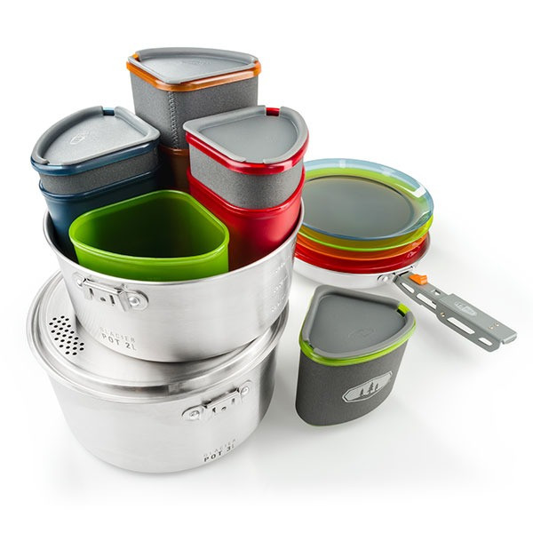 Набір посуду GSI Outdoors Glacier Stainless Camper 