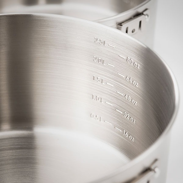 Набір посуду GSI Outdoors Glacier Stainless Camper 