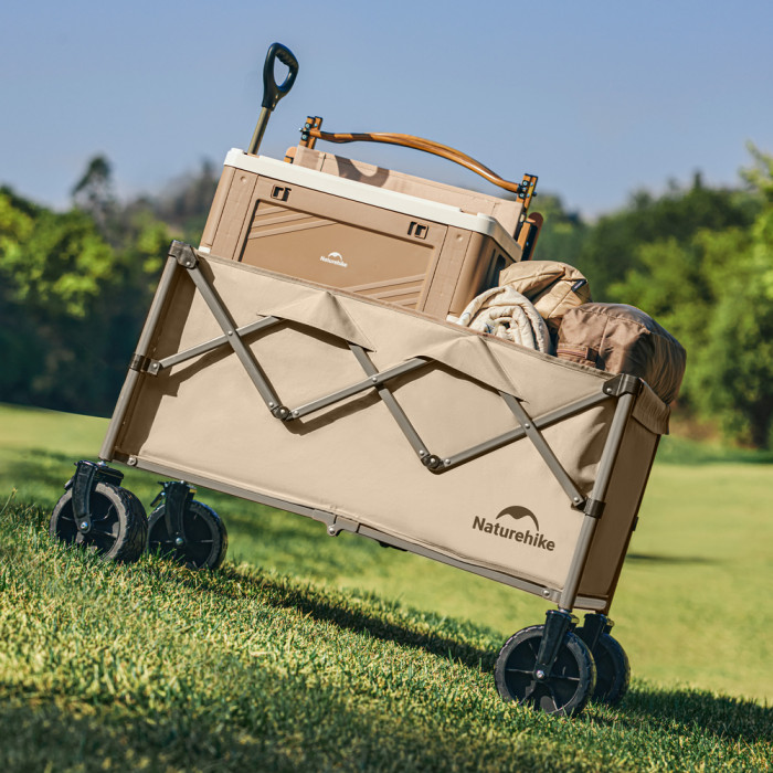 Візок туристичний складаний Naturehike Light CNK2350JJ012, 100 л, коричневий