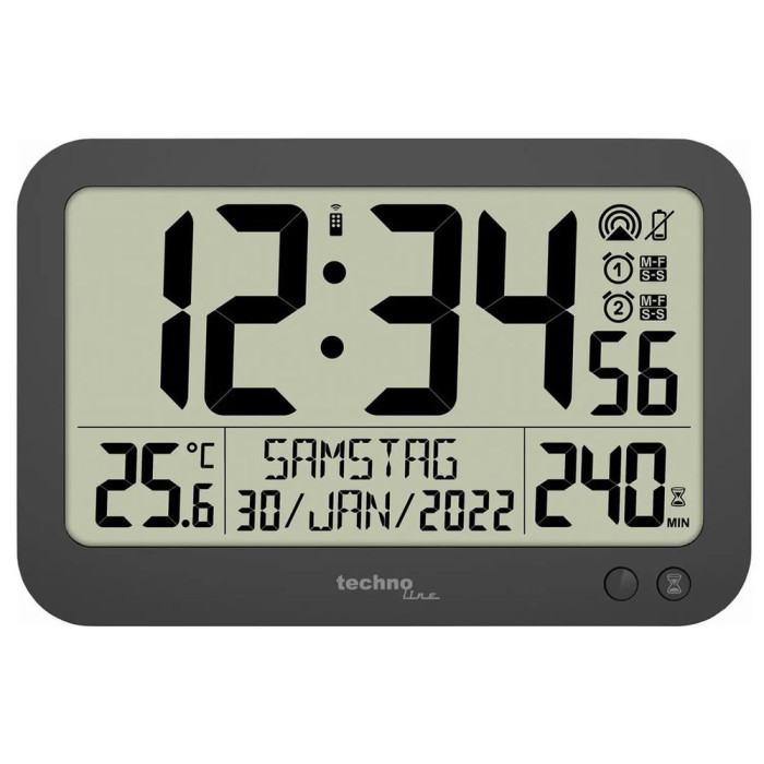 Годинник настінний Technoline WS8026 Black (WS8026) 