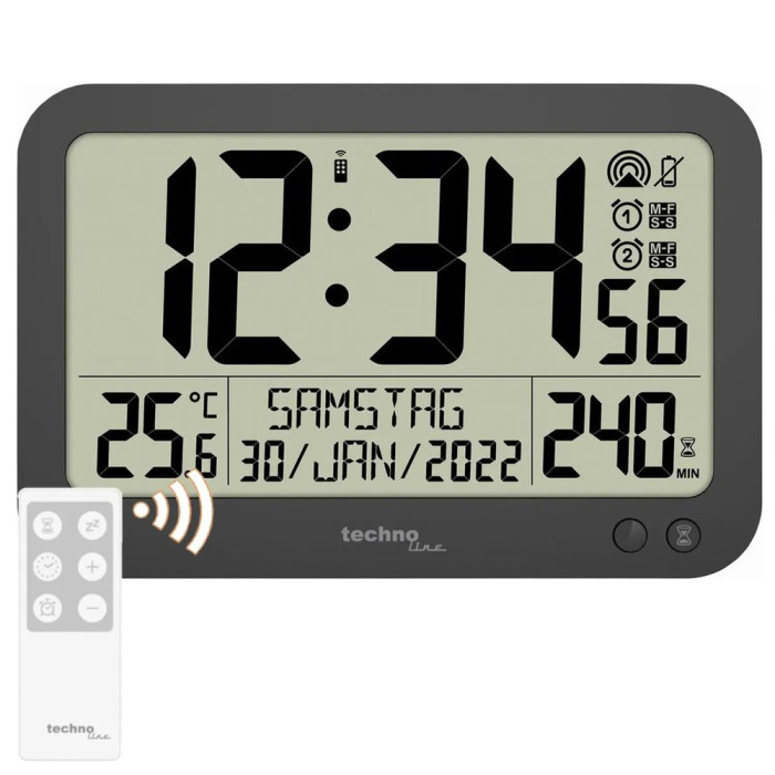 Годинник настінний Technoline WS8026 Black (WS8026) 