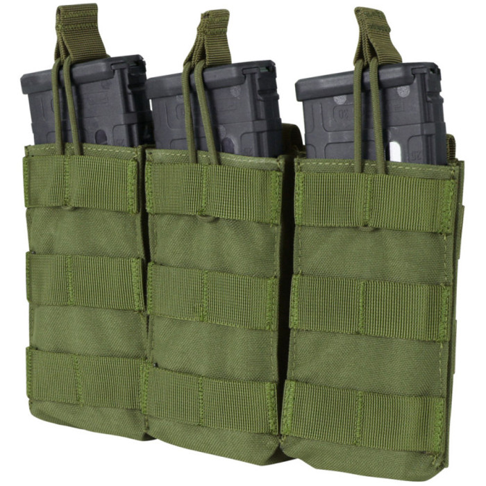 Підсумок Condor TRIPLE M4/M16 MAG для 3-х магазинів, відкритий олива 