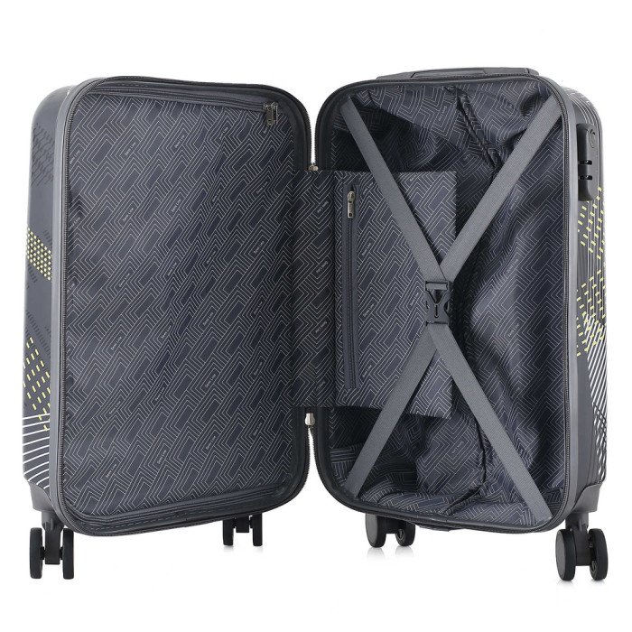 Валіза Semi Line 20" (S) Black Pattern (T5651-1) 