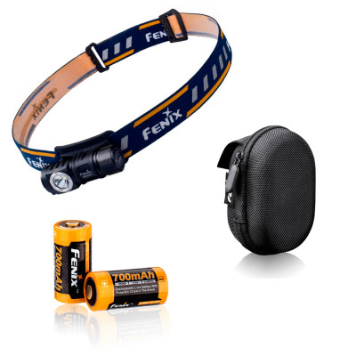 Комплект ліхтар Fenix HM50R + акумулятор ARB-L16 - 700 + чохол APB-20