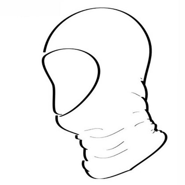 Балаклава Lasting LUK, чорна, S-M 