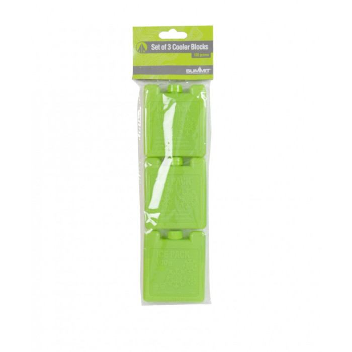 Набір акумуляторів холоду Summit Set of 3 Cooler Blocks Green 100 мл 3 шт. 