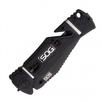 Ніж SOG Trident Elite Black Blade полусеррейтор (TF106-BX) 