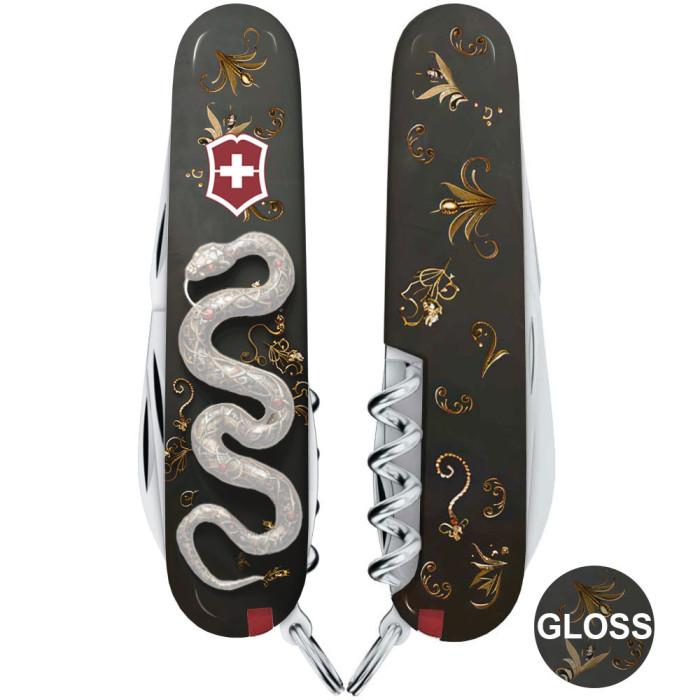 Складаний ніж Victorinox SPARTAN ZODIAC 3D Розкішна змія 1.3603.3.Z4210hk 