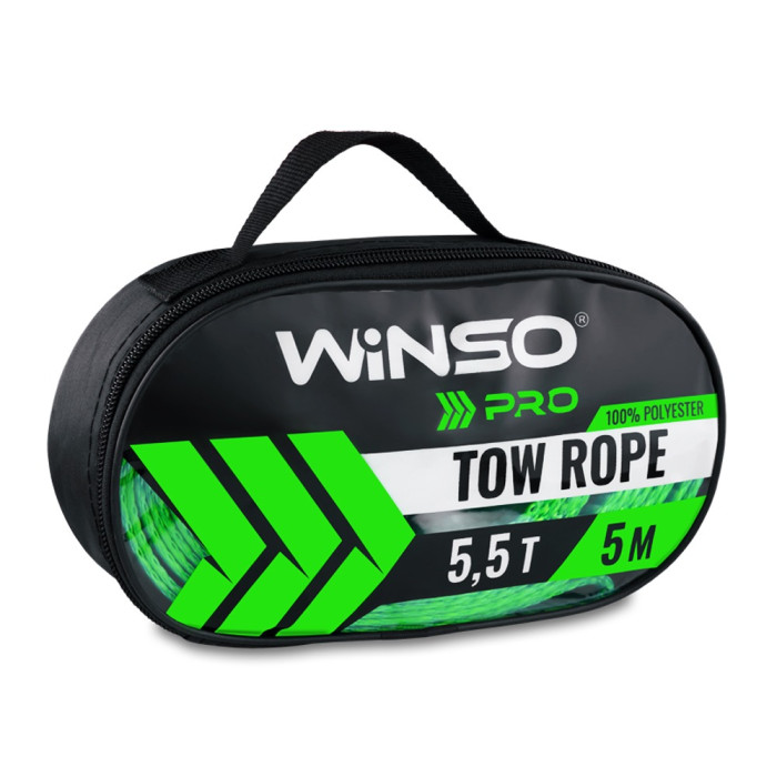 Трос буксирувальний стрічковий Winso PRO, 5,5т 5м (130550) 