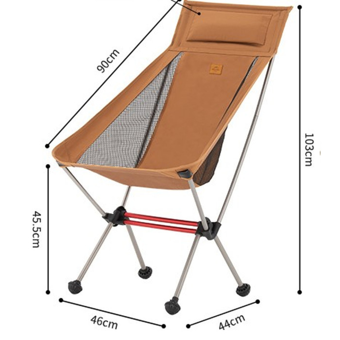 Крісло складане ультралегке Naturehike Stellaluna L02 CNK2350JJ018, помаранчевий 