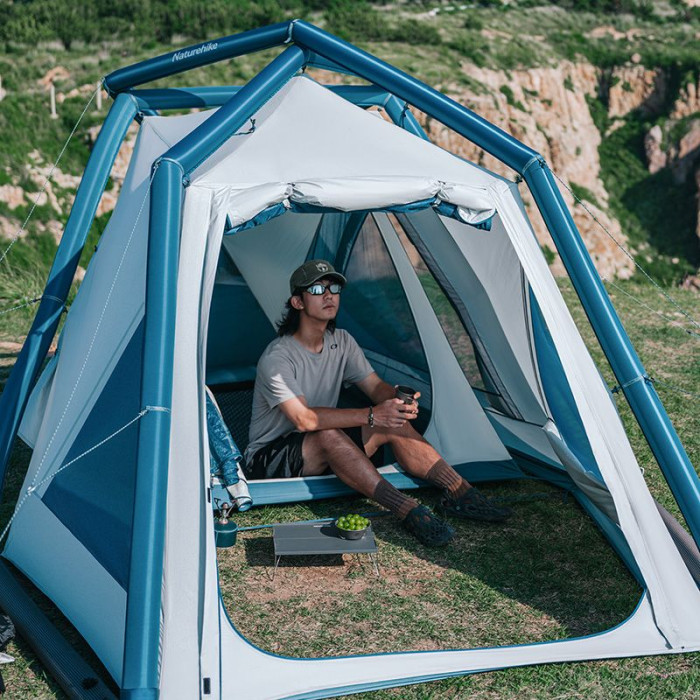 Намет надувний Naturehike CNK2300ZP012, блакитний малий 