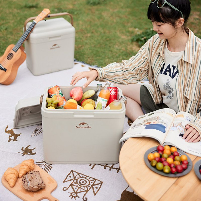 Туристичний холодильник Naturehike CNK2300BS011, 9 л, бежевий 