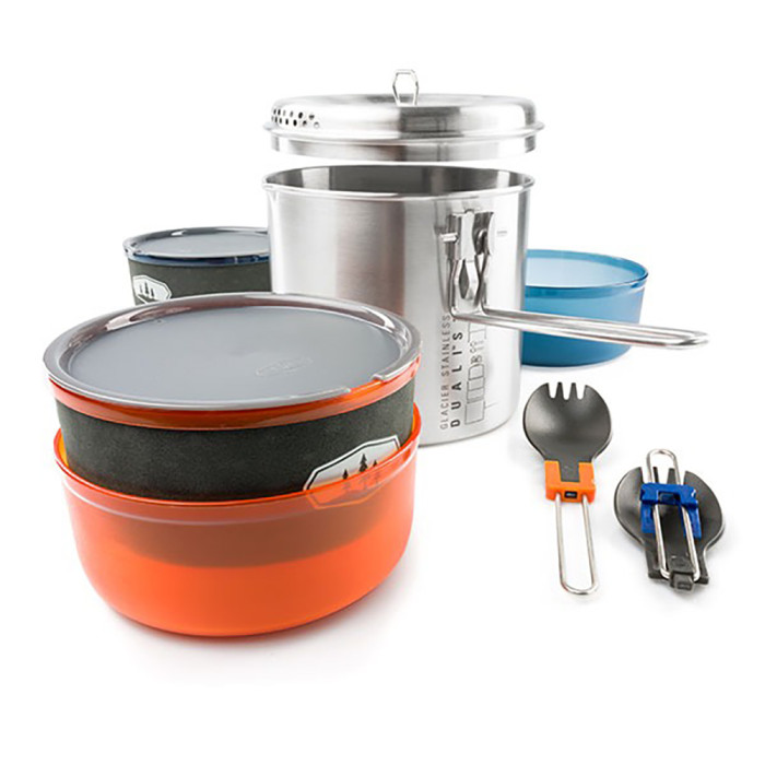 Набір посуду GSI Outdoors Glacier Stainless Dualist 