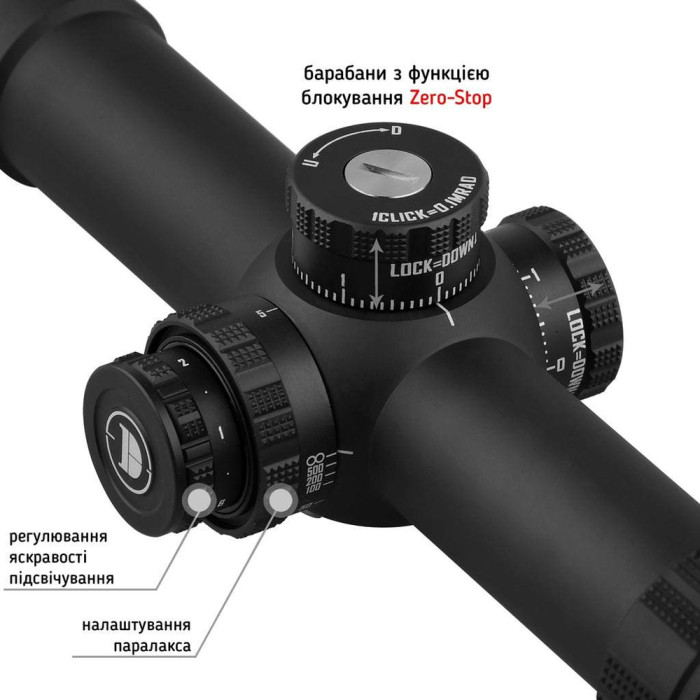 Приціл Discovery Optics ED-AR 1-8X24SFIR 34mm підсвічування (240701) 